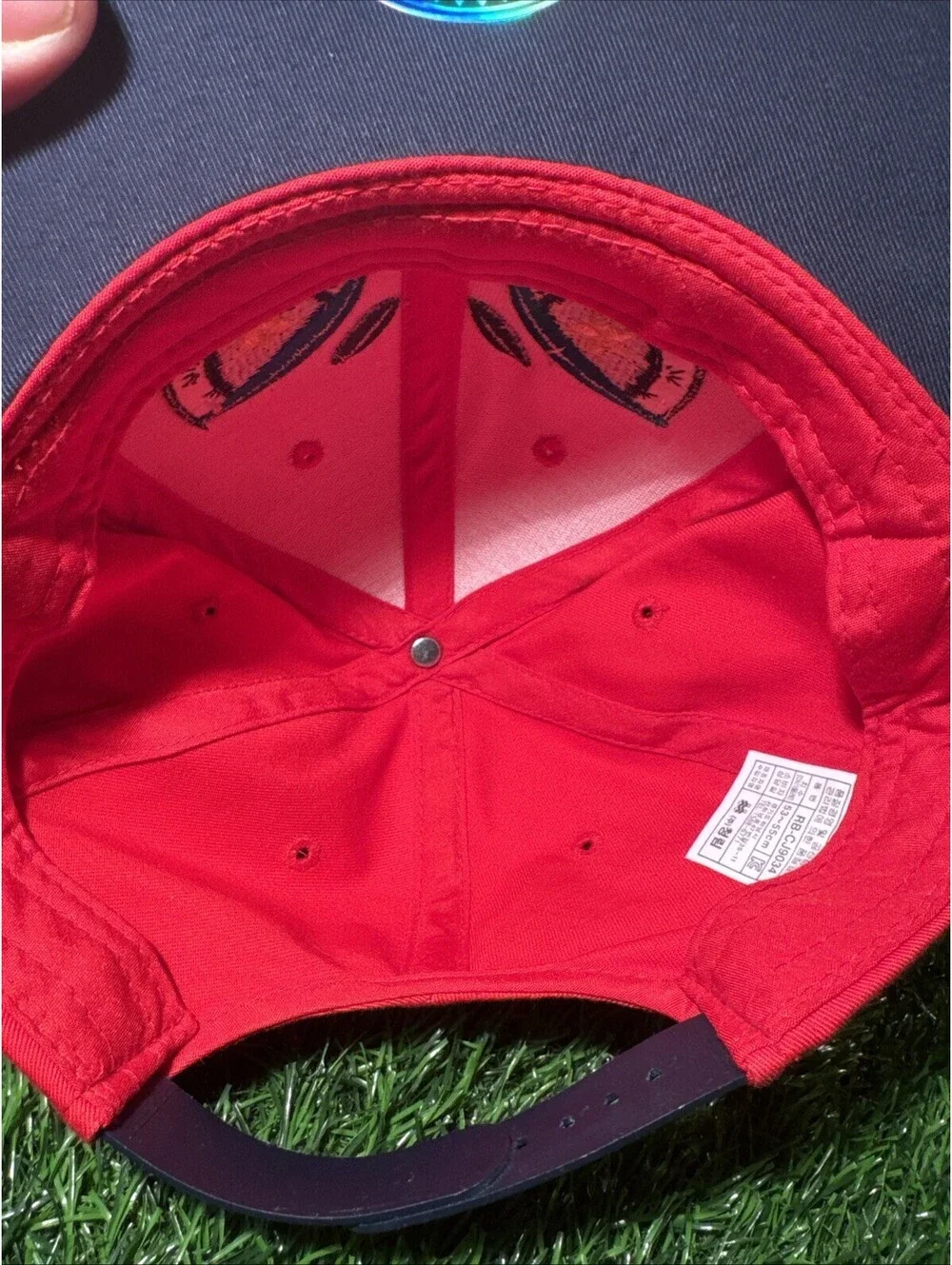 Cartoon Monster Face  Hat with Ear Accents SnapBack Youth Size